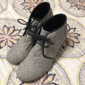 TOMS wedge booties
